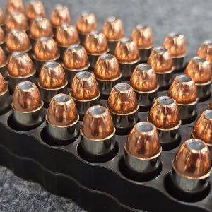 .40 S&W 180 Grain XTP hollow point ammo in a tray, 50 rounds remanufactured ammo.