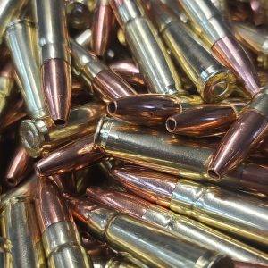 300 Blackout - 130 gr Speer® Varmint HP - Supersonic Remanufactured Rifle Ammunition for sale, in a loose pile.